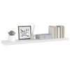 vidaXL Floating Wall Shelf High Gloss White 120x23.5x3.8 cm MDF
