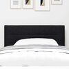 vidaXL LED Headboard with LED Strip Lights Manual Black 80 cm Fabric