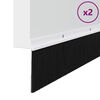 vidaXL Screw-on Door Brush Seals 2 pcs White 100 cm Aluminium Alloy