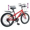 vidaXL Kids Bike 24'' 6-Speed for 8-12 Years Old Red