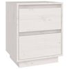 vidaXL Bedside Cabinets 2 pcs White 40x35x50 cm Solid Wood Pine