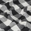 vidaXL Throw Cotton Check 220x250 cm Anthracite