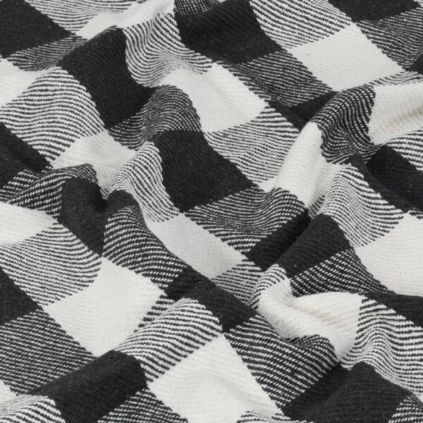 vidaXL Throw Cotton Check 220x250 cm Anthracite