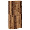 vidaXL Shoe Cabinet Old Wood 80x35.5x180 cm Engineered Wood