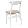 vidaXL Dining Chairs 2 pcs White 42 x 47.5 x 81 cm Solid Rubber Wood