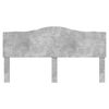 vidaXL Headboard Concrete Grey 200 cm Engineered wood