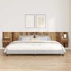 vidaXL Headboard with Cabinet 3 pcs Old Wood Engineered Wood
