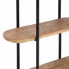 vidaXL Wall Shelf 90x20x116.5&nbsp;cm Solid Rough Wood Mango