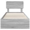 vidaXL Bed Frame with Drawer Grey Sonoma 100 x 200 cm Engineered Wood