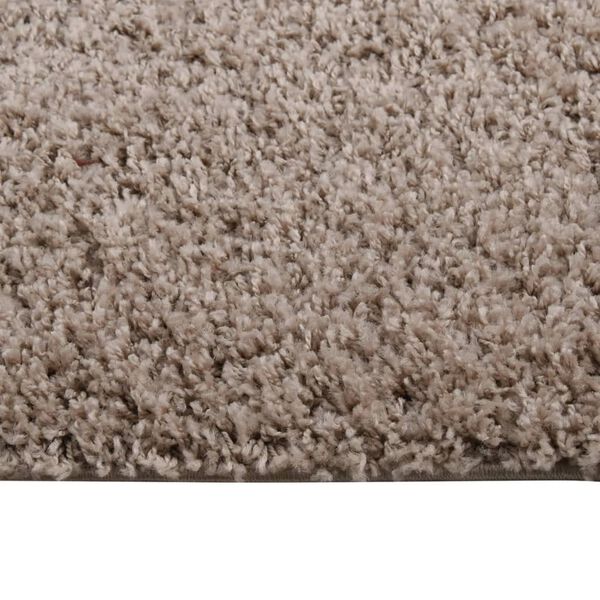 vidaXL Shaggy Rug High Pile Beige 140x200 cm