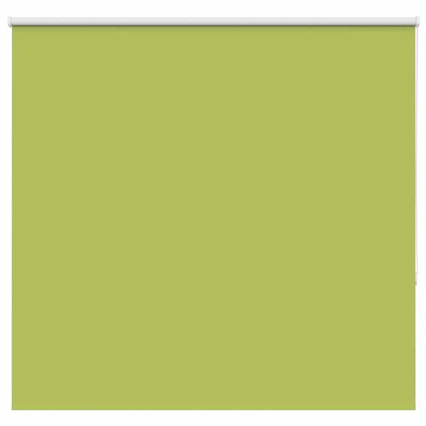 vidaXL Roller Blind Blackout Leaves Green 145x130 cm Fabric Width 141.6 cm Polyester