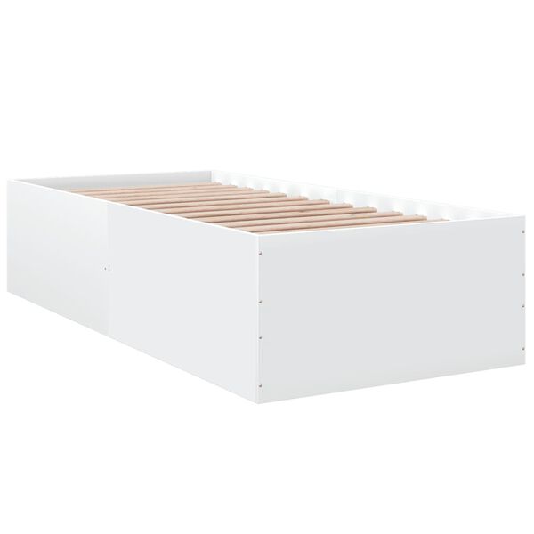 vidaXL Bed Frame without Mattress White 90x200 cm