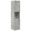 vidaXL 5 Piece Bathroom Furniture Set Concrete Grey Engineered Wood