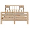 vidaXL Bookcase Bed without Mattress 150x200 cm King Size Solid Wood Pine