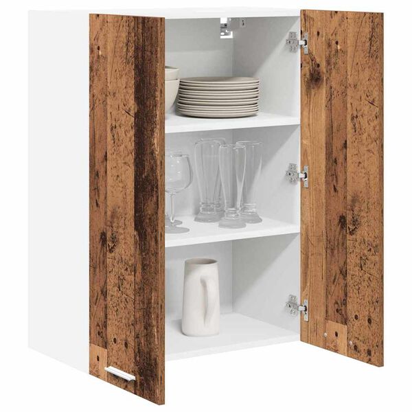 vidaXL Hanging Cabinet Old Wood 60 x 31 x 80 cm Engineered Wood