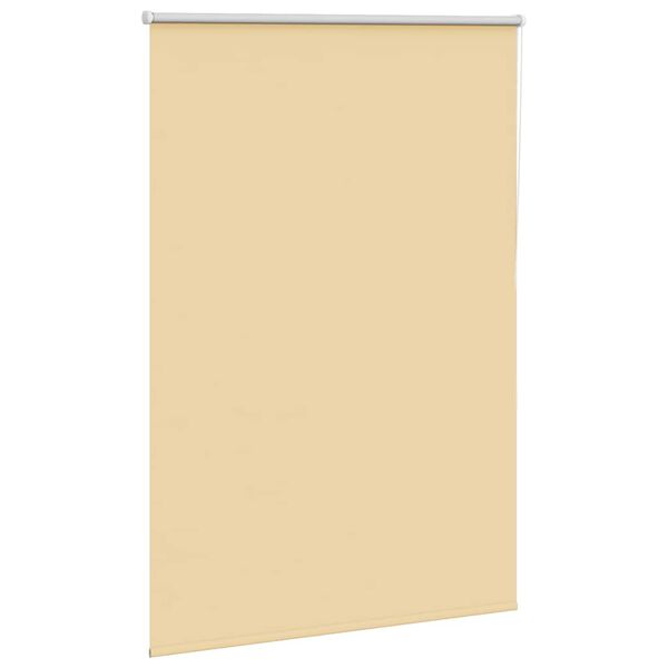 vidaXL Roller Blind Blackout Beige 90x175 cm Fabric Width 85.7 cm Polyester