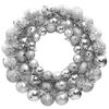 vidaXL Christmas Wreath Silver 45 cm Polystyrene