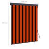 vidaXL Outdoor Roller Blind 140x250 cm Orange and Brown