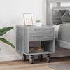 vidaXL Bedside Table 2 pcs Grey Sonoma 40.5 x 40 x 48 cm