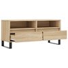 vidaXL TV Cabinet Sonoma Oak 100x34.5x44.5 cm Engineered Wood