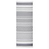 vidaXL Rug Grey and White 100x300 cm Cotton