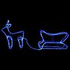 vidaXL Reindeer and Sleigh Christmas Decoration Outdoor 252 LEDs
