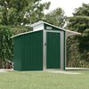 vidaXL Garden Shed Green 270x130x208.5 cm Galvanised Steel