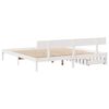 vidaXL Bed Frame without Mattress White 200x200 cm Solid Wood Pine
