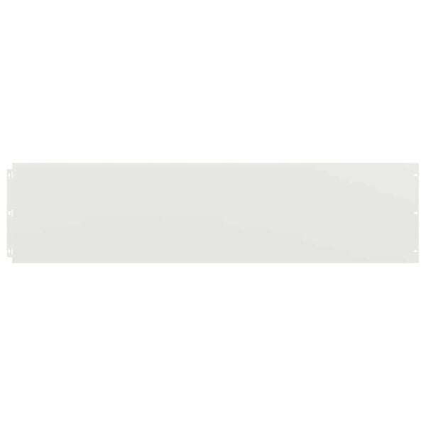 vidaXL Lawn Edgings 10 pcs White 25x103 cm Cold-rolled Steel