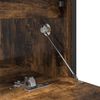 vidaXL Bathroom Basin Cabinet with Drawers Smoked Oak 60x34.5x60 cm