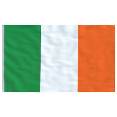 vidaXL Ireland Flag and Pole 6.23 m Aluminium