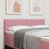 vidaXL Headboard Height Adjustable with Headboard Pink 160 cm Velvet