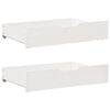 vidaXL Daybed with Trundle and Drawers without Mattress White 90x200 cm