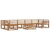 vidaXL Outdoor Sofa Set 8 pcs Natural Solid Acacia Wood
