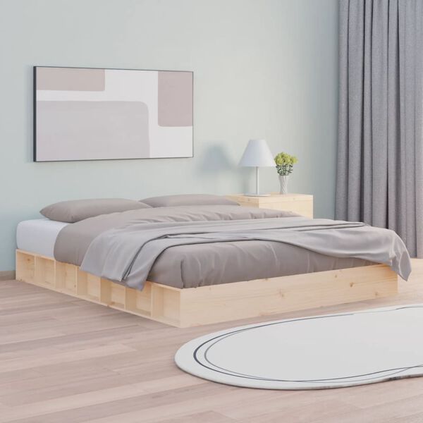 vidaXL Bed Frame without Mattress 120x200 cm Solid Wood
