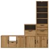 vidaXL 4 Piece TV Units with Storage ODDA Solid Wood Pine