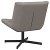 vidaXL Swivel Chair Taupe 63 x 75 x 76 cm Fabric