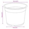 vidaXL Flower Pot 100 pcs Black &Oslash; 10 x 8 cm Plastic