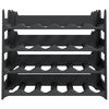 vidaXL Wine Rack for 24 Bottles PP Stackable