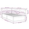 vidaXL Bookcase Bed without Mattress White 90x200cm Solid Wood Pine
