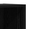 vidaXL TV Cabinet Set Black Oak 37 x 37 x 142.5 cm Engineered Wood