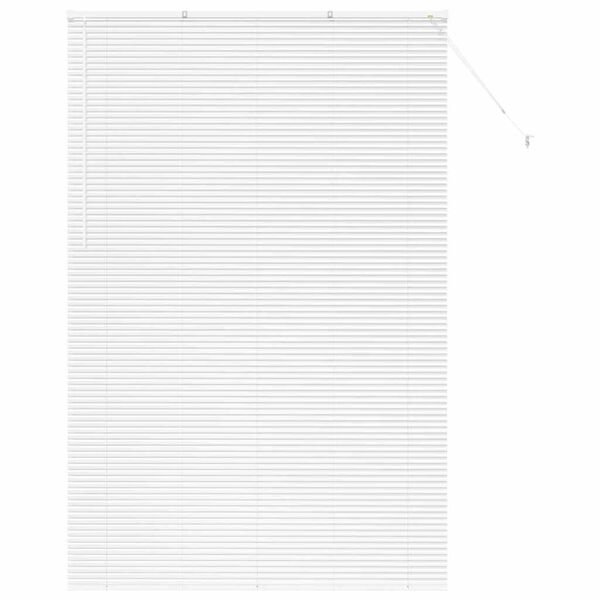 vidaXL Window Blind with Curtains Manual White Aluminium