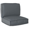 vidaXL Pallet Cushion Set 2 pcs Anthracite Oxford fabric