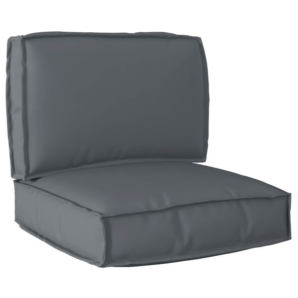 vidaXL Pallet Cushion Set 2 pcs Anthracite Oxford fabric