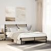 vidaXL Bed Frame without Mattress Sonoma Oak 137x190 cm Engineered Wood