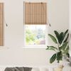 vidaXL Roller Blind with Curtains Manual Nature 80 x 220 cm Bamboo