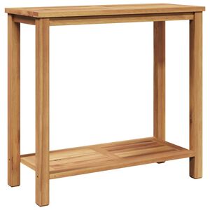 vidaXL Console Table Brown 85 x 35 x 75 cm Solid Teak Wood