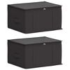 vidaXL Storage Box with Transparent Top Window 2 pcs Non-woven fabric