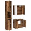 vidaXL Bathroom Cabinet Set with Shelf 3 pcs Old Wood Engineered Wood