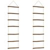 vidaXL Wall Decorations Ladder-Shaped 2 pcs 30x100 cm Natural Branch